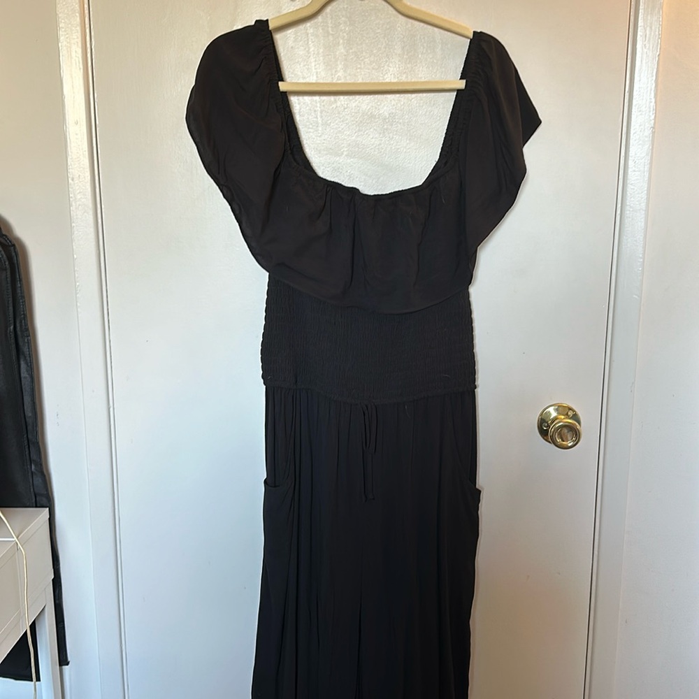 Ruffle top jumpsuit